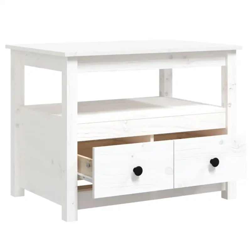 Salontafel van massief grenenhout voor extra opbergruimte - Salontafels