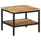 Salontafel van massief mangohout voor een robuuste uitstraling - 45 x 45 x 35 cm / 1 - Salontafels