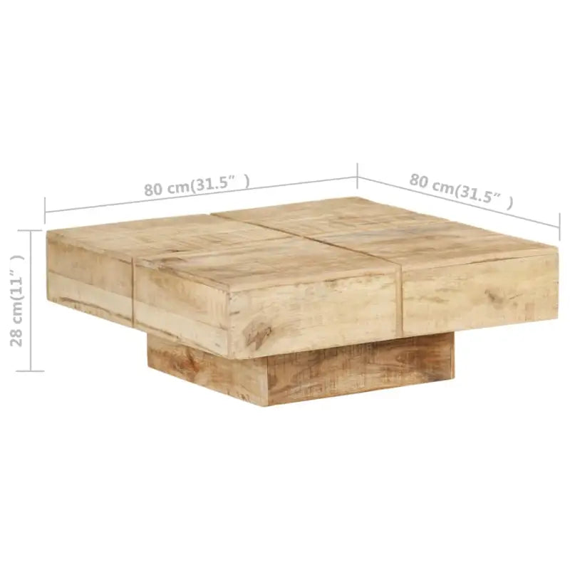 Salontafel van massief mangohout voor woonkamer en kantoor - Salontafels