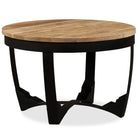 Salontafel van massief ruw mangohout in industriële stijl - 60 x 40 cm / 1 / massief mangohout - Salontafels