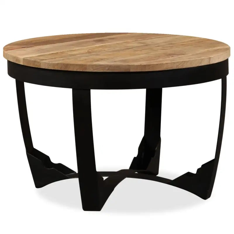 Salontafel van massief ruw mangohout in industriële stijl - 60 x 40 cm / 1 / massief mangohout - Salontafels