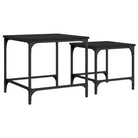 Salontafels met bewerkt hout en metalen frame voor kleine ruimtes - Salontafels
