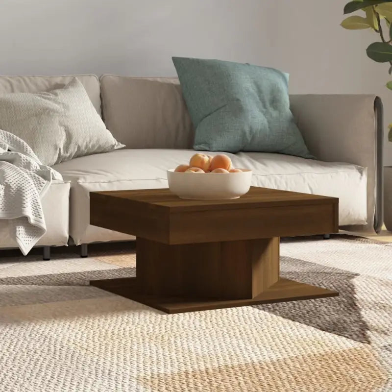 Salontafels van bewerkt hout voor praktische en stijlvolle interieurdecoratie - bruin eikenkleur / 1 - Salontafels