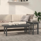 Salontafels van massief grenenhout met rustieke charme - Grijs / 1 - Salontafels