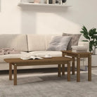 Salontafels van massief grenenhout met rustieke charme - Honingbruin / 1 - Salontafels