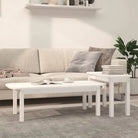 Salontafels van massief grenenhout met rustieke charme - Wit / 1 - Salontafels