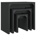 Salontafelset met bewerkt hout en metalen frame voor kleine ruimtes - Salontafels