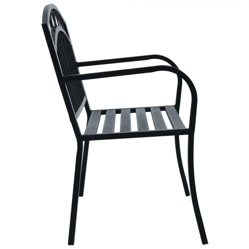 Schaduwrijke en duurzame tuinbank voor buitenplezier - Zwart / 1 / Zonder tafel - Tuinbanken