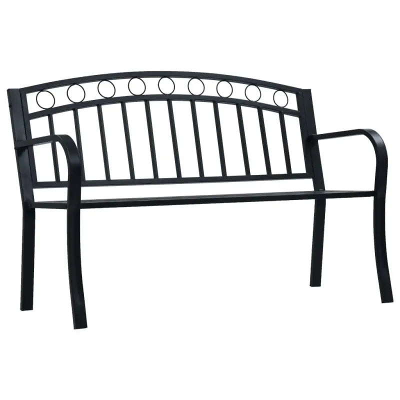 Schaduwrijke en duurzame tuinbank voor buitenplezier - Zwart / 1 / Zonder tafel - Tuinbanken
