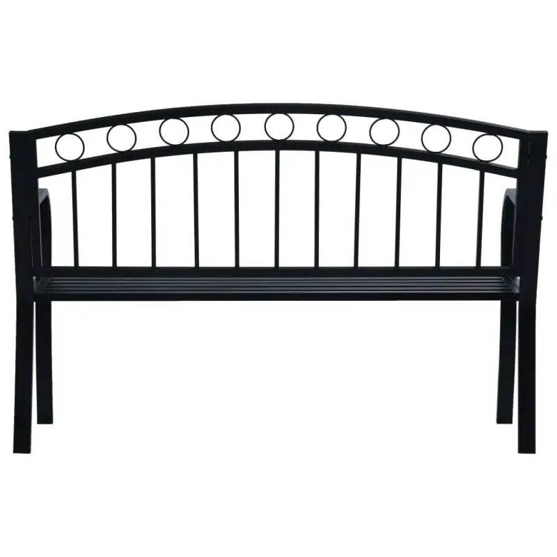 Schaduwrijke en duurzame tuinbank voor buitenplezier - Zwart / 1 / Zonder tafel - Tuinbanken