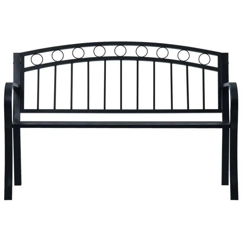 Schaduwrijke en duurzame tuinbank voor buitenplezier - Zwart / 1 / Zonder tafel - Tuinbanken