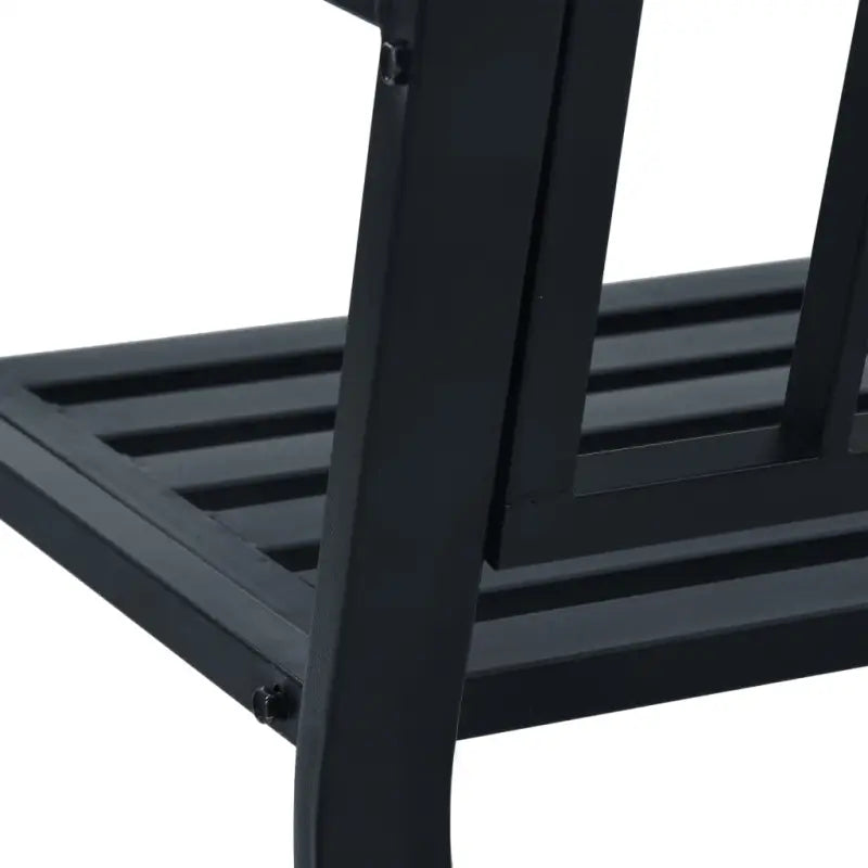 Schaduwrijke en duurzame tuinbank voor buitenplezier - Zwart / 1 / Zonder tafel - Tuinbanken
