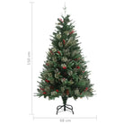 Scharnierende kerstboom met takken en rode bessen voor feestdagen sfeer - Kerstbomen