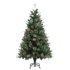Scharnierende kerstboom met takken en rode bessen voor feestdagen sfeer - Kerstbomen