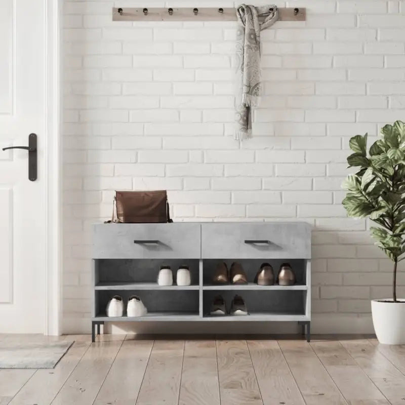 Schoenenbank 102X35X55 Cm Bewerkt Hout
