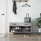 Schoenenbank 102X35X55 Cm Bewerkt Hout Kleurig