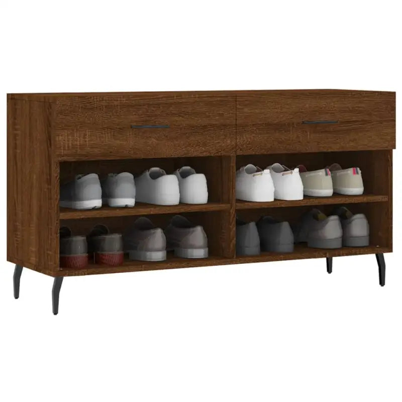 Schoenenbank 102X35X55 Cm Bewerkt Hout Sonoma Eikenkleurig