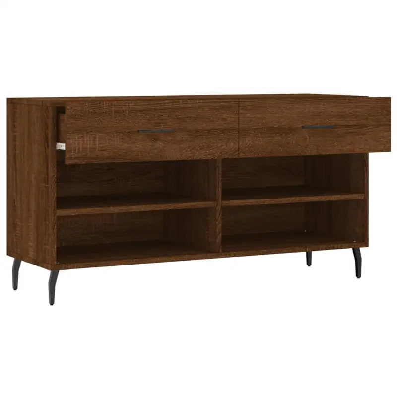 Schoenenbank 102X35X55 Cm Bewerkt Hout Sonoma Eikenkleurig