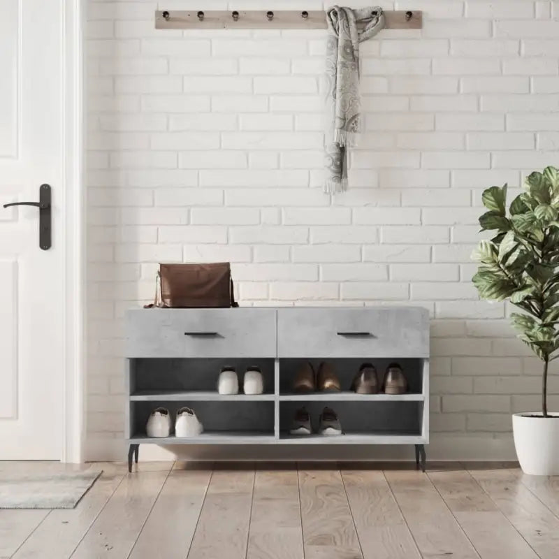 Schoenenbank 102X35X55 Cm Bewerkt Hout Sonoma Eikenkleurig