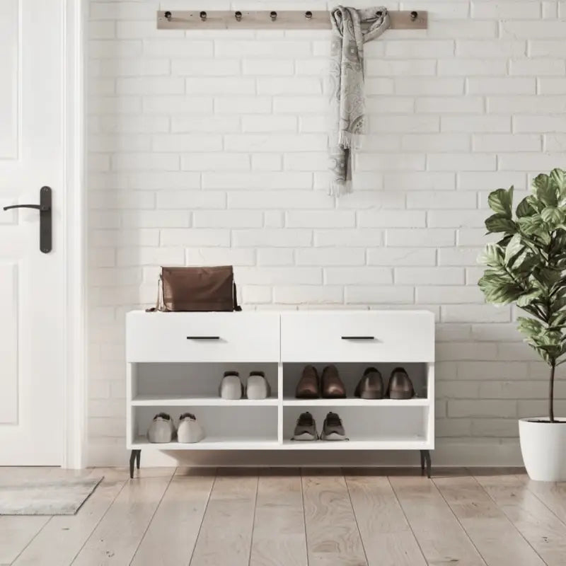 Schoenenbank 102X35X55 Cm Bewerkt Hout Sonoma Eikenkleurig