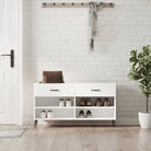 Schoenenbank 102X35X55 Cm Bewerkt Hout Sonoma Eikenkleurig