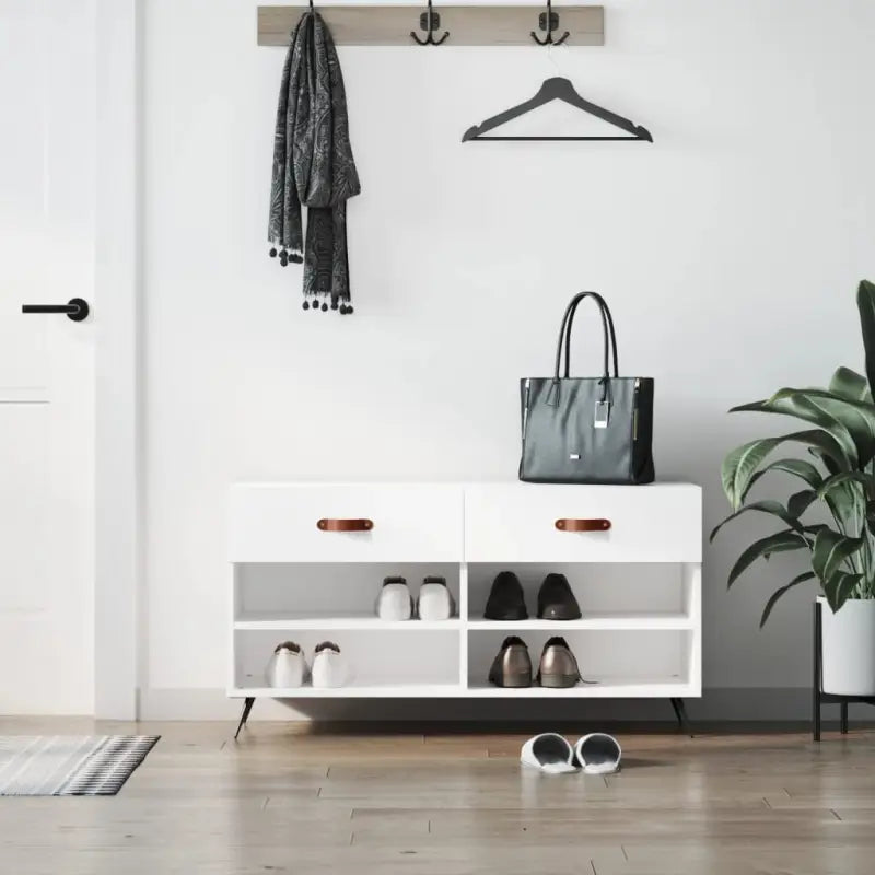 Schoenenbank 102X35X55 Cm Bewerkt Hout