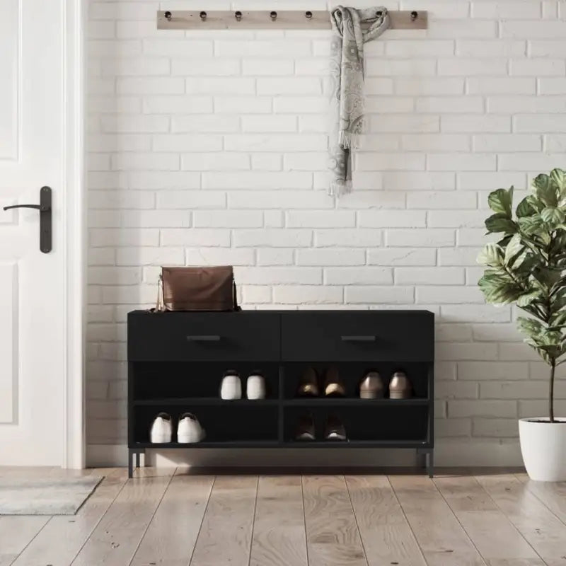 Schoenenbank 102X35X55 Cm Bewerkt Hout