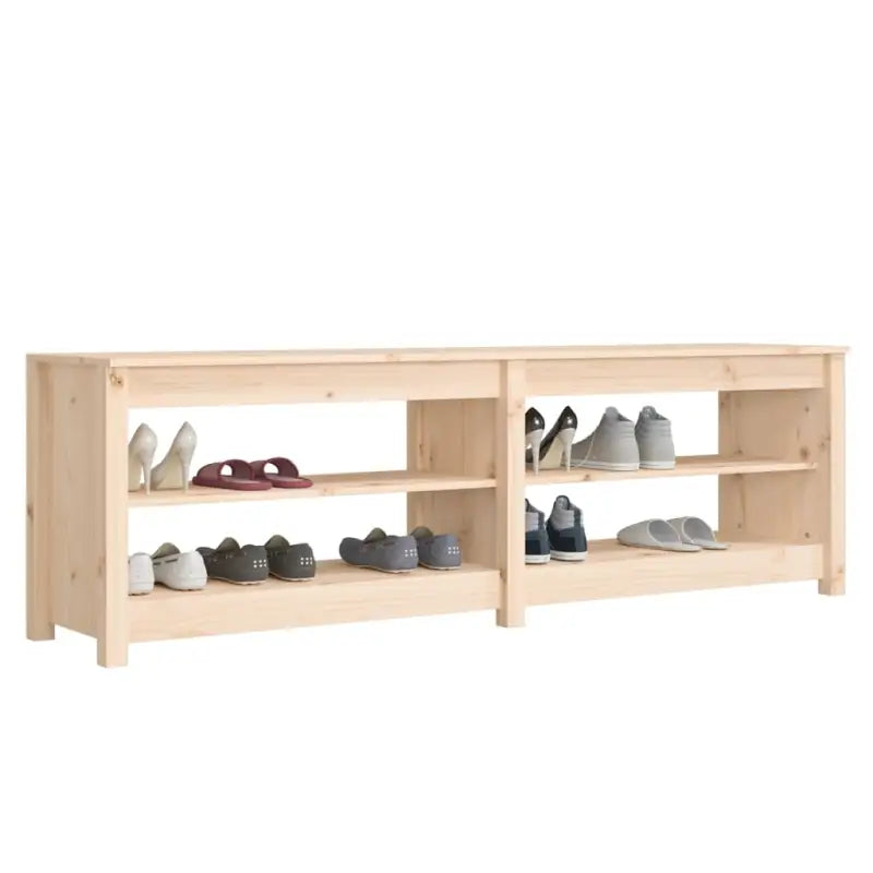 Schoenenbank 160X36,5X50 Cm Massief Grenenhout