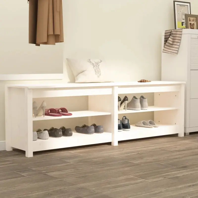 Schoenenbank 160X36,5X50 Cm Massief Grenenhout