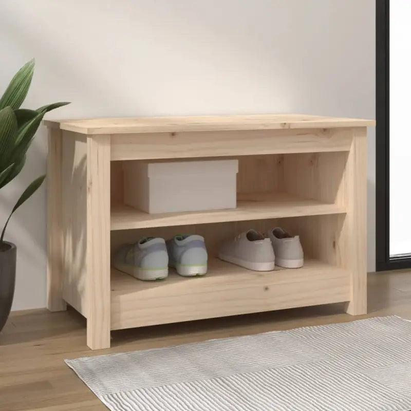 Schoenenbank 70X38X45,5 Cm Massief Grenenhout