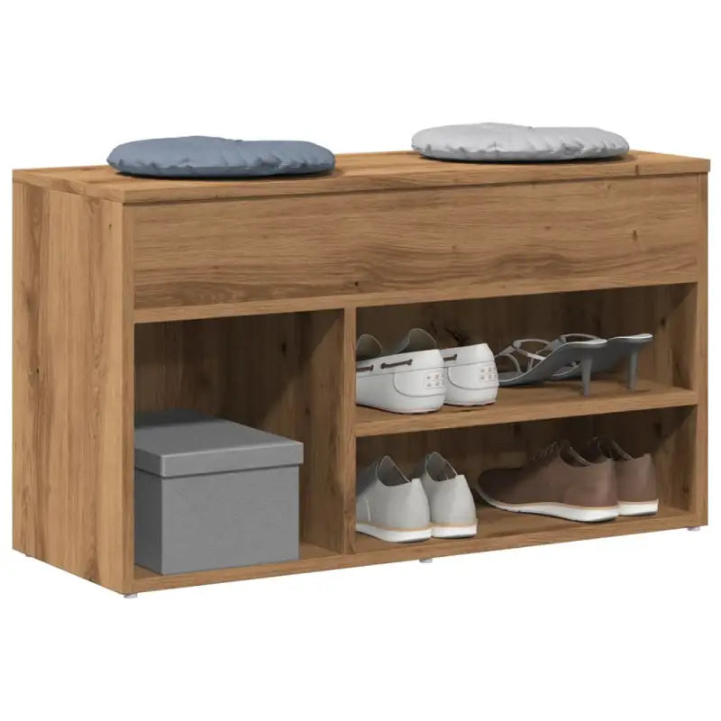 Schoenenbank 80X30X45 Cm Bewerkt Hout