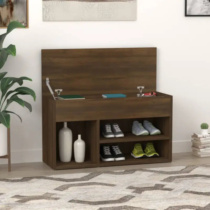 Schoenenbank 80X30X45 Cm Bewerkt Hout