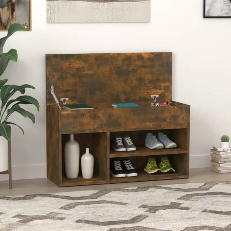 Schoenenbank 80X30X45 Cm Bewerkt Hout