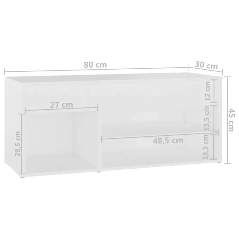 Schoenenbank 80X30X45 Cm Bewerkt Hout