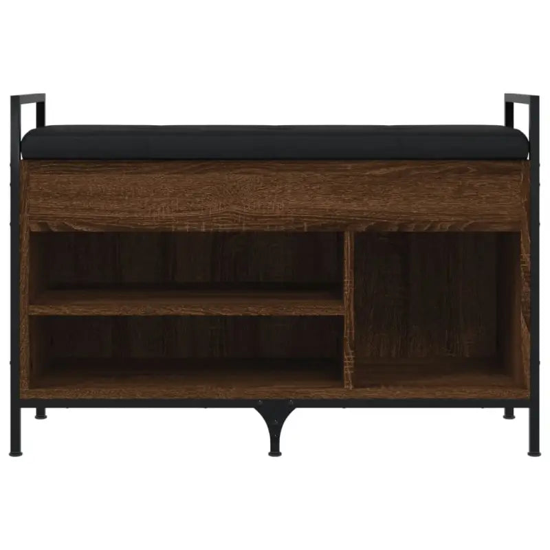 Schoenenbank met bewerkt hout voor overzichtelijke schoenenopslag - Opberg- & halbankjes