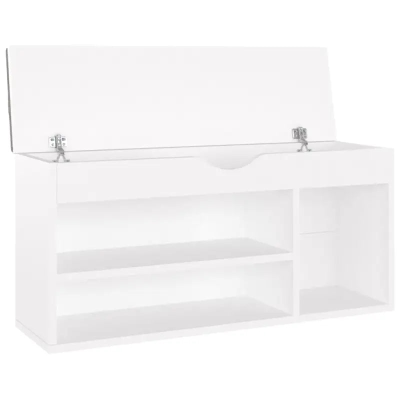 Schoenenbank Met Kussen 104X30X49 Cm Bewerkt Hout
