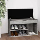Schoenenbank Met Kussen 80X30X47 Cm Bewerkt Hout