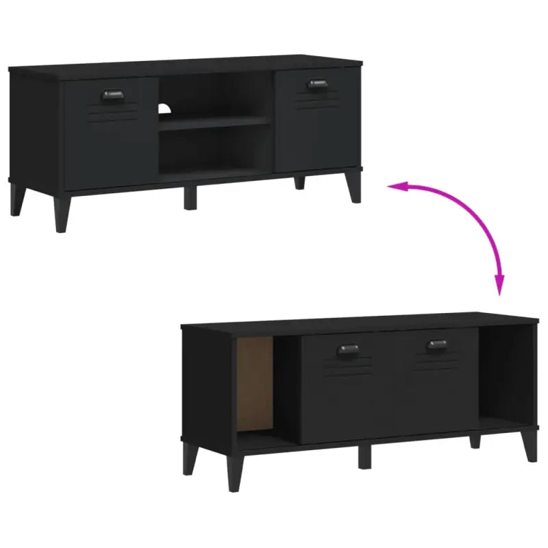 Schoenenbank Viken 106X35X45 Cm Bewerkt Hout