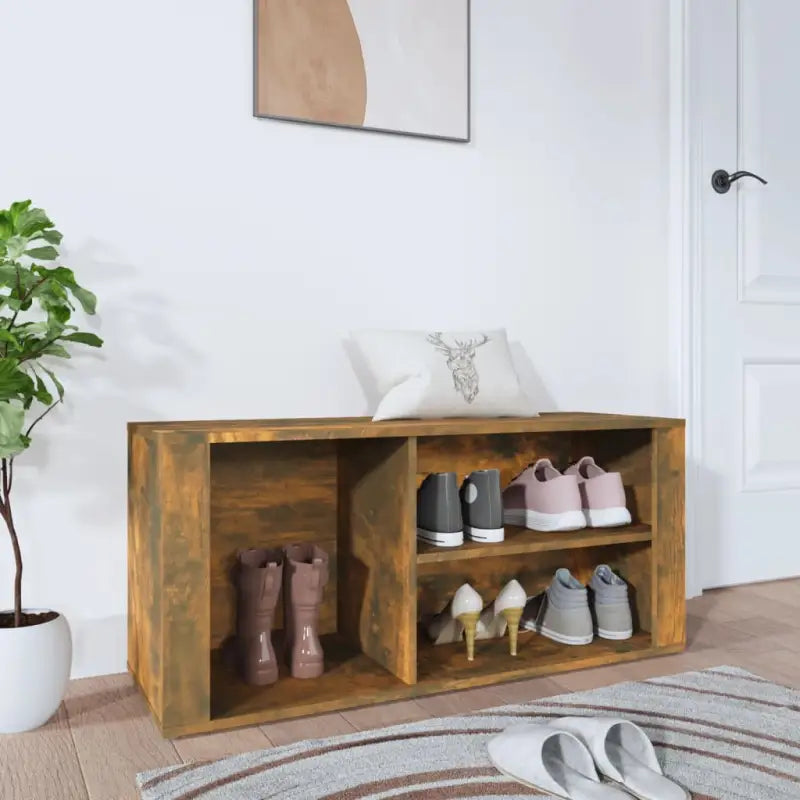 Schoenenkast 100X35X45 Cm Bewerkt Hout