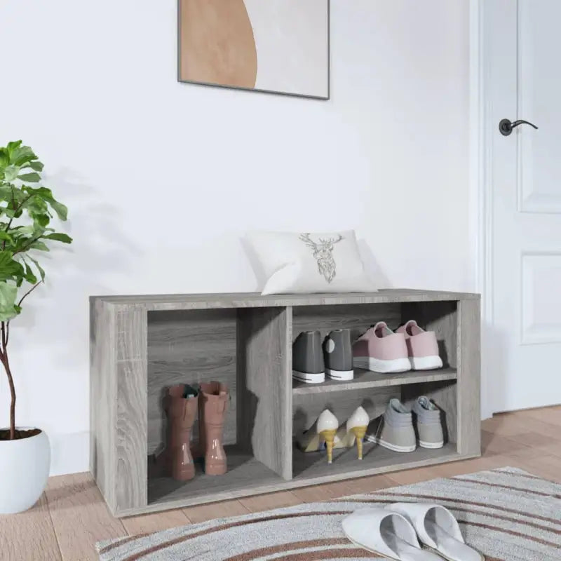 Schoenenkast 100X35X45 Cm Bewerkt Hout