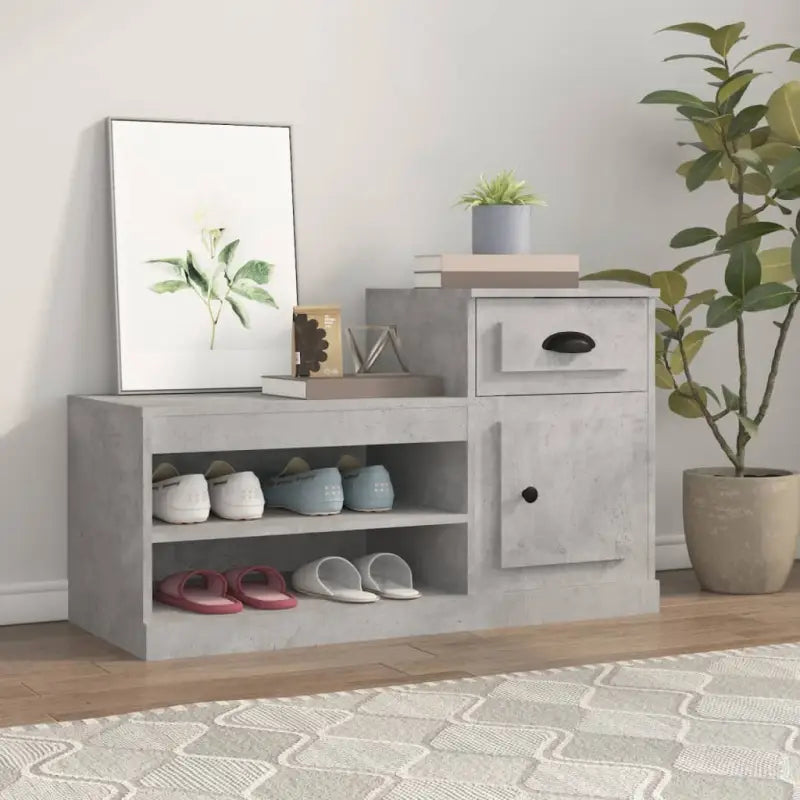 Schoenenkast 100X42X60 Cm Bewerkt Hout
