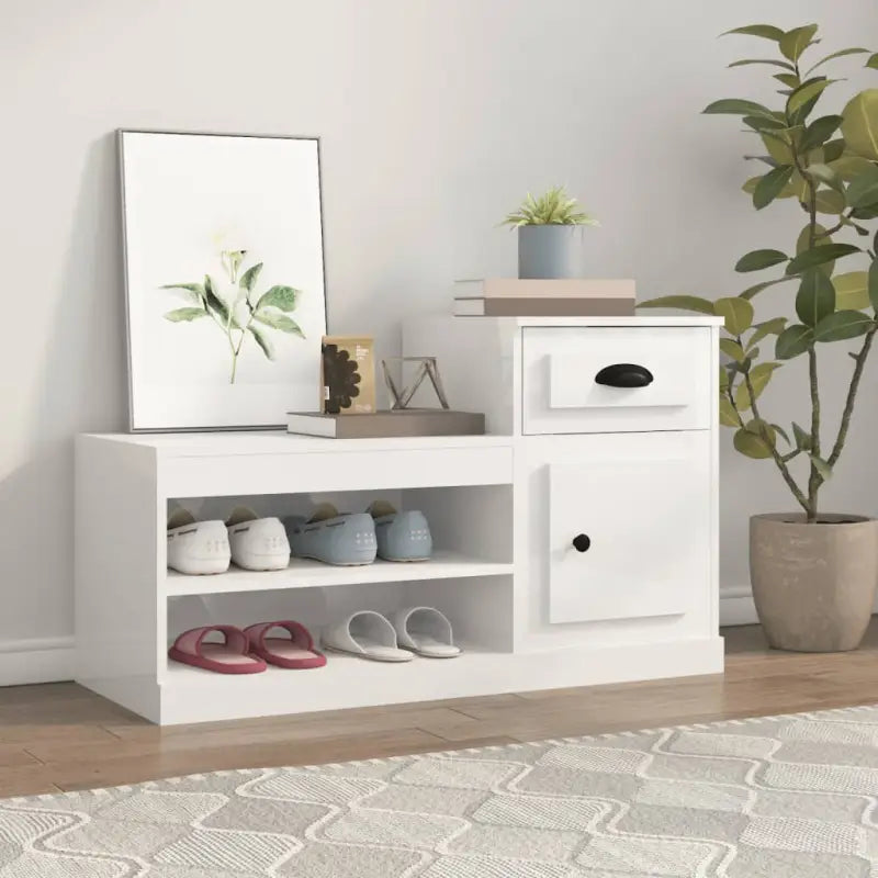 Schoenenkast 100X42X60 Cm Bewerkt Hout