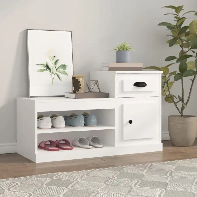 Schoenenkast 100X42X60 Cm Bewerkt Hout