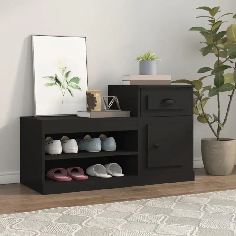 Schoenenkast 100X42X60 Cm Bewerkt Hout