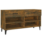 Schoenenkast 102X35X55 Cm Bewerkt Hout Kleurig