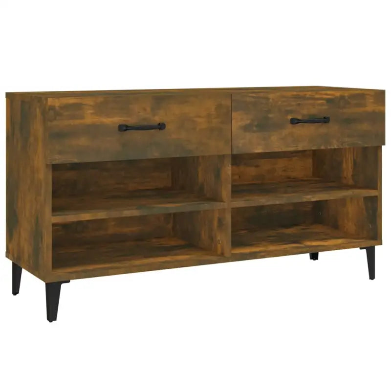Schoenenkast 102X35X55 Cm Bewerkt Hout Kleurig