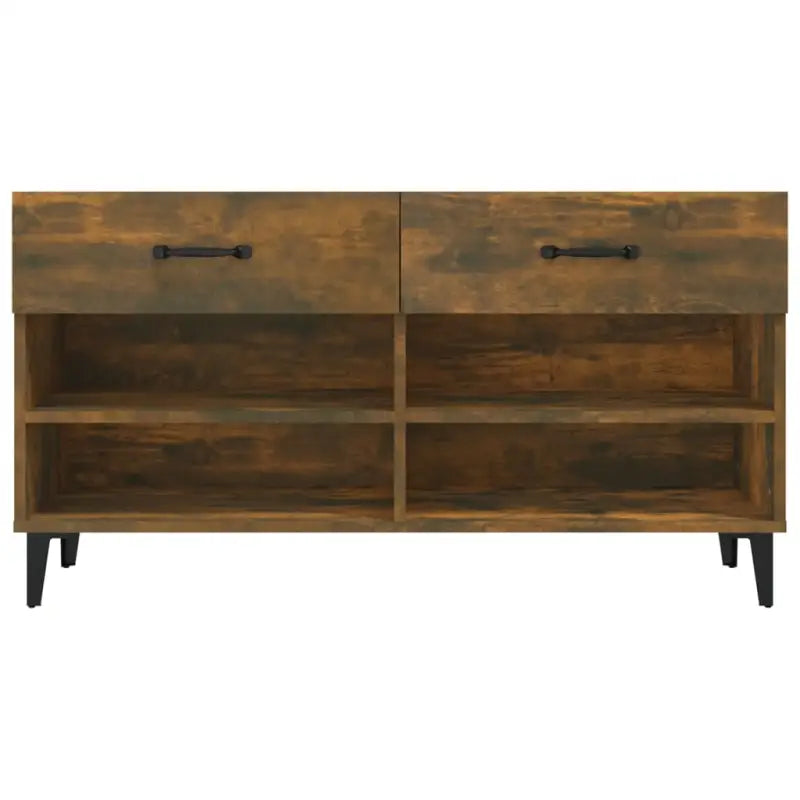 Schoenenkast 102X35X55 Cm Bewerkt Hout Kleurig