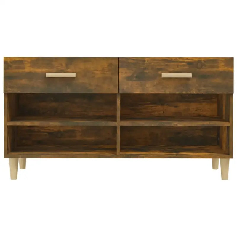 Schoenenkast 102X35X55 Cm Bewerkt Hout Kleurig