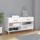Schoenenkast 102X35X55 Cm Bewerkt Hout Kleurig