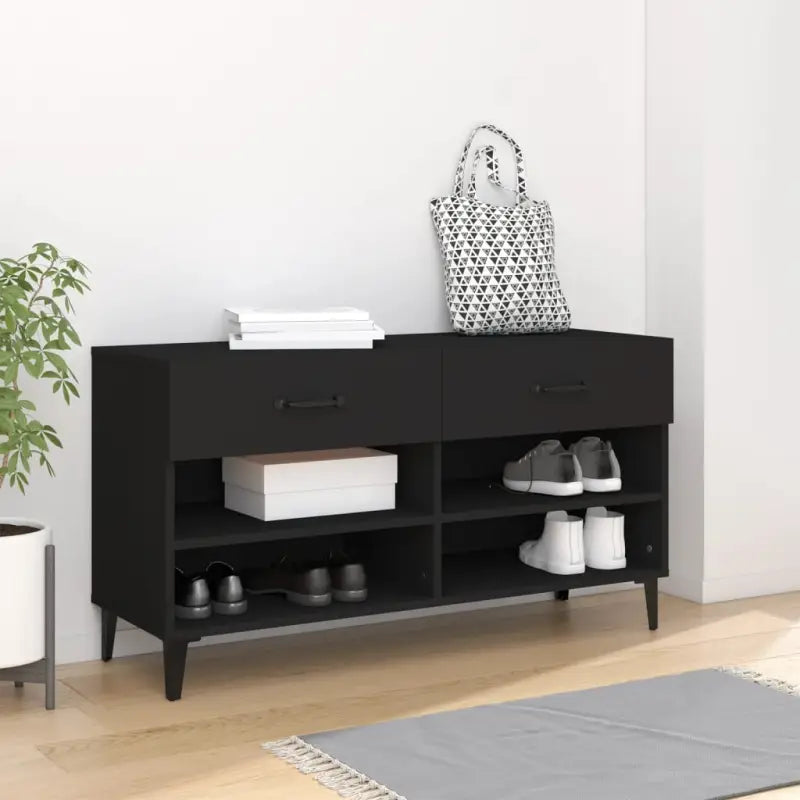 Schoenenkast 102X35X55 Cm Bewerkt Hout Kleurig